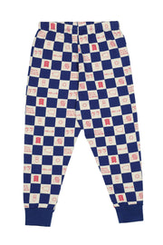 True Blue Comic Book Check Sweatpants