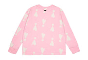 Rose Pink Exclamation Hearts Long Sleeve T-Shirt