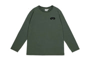 Washed Green 'Wonder' Long Sleeve T-Shirt